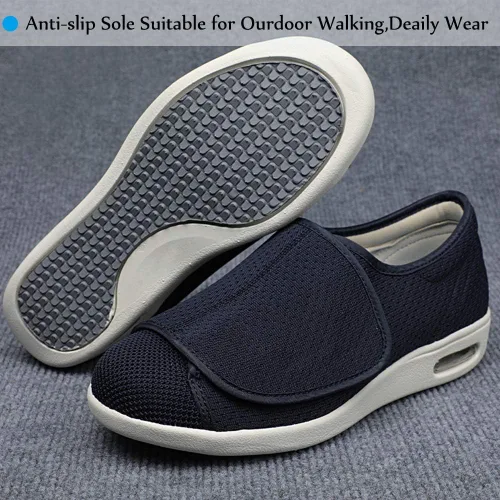 Vista 7 de Mei MACLEOD Zapatos de caminar para mujer con ancho ancho, ligeros, con amortiguación de aire, zapatos casuales para correr y trotar para pies