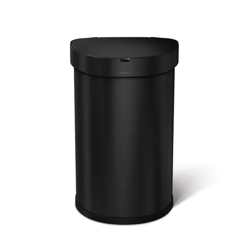 Vista 2 de Simplehuman bote de basura de acero mate de 45 l, con sensor semicircular