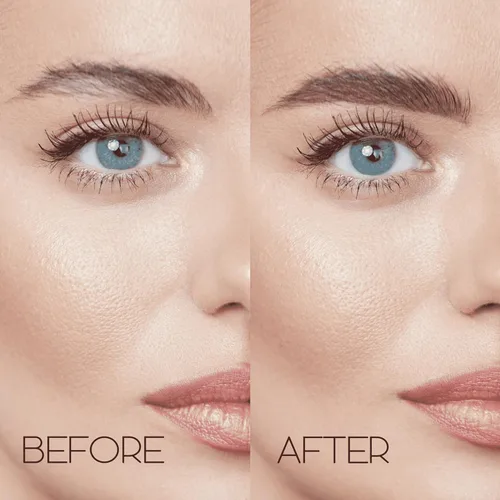 Vista 3 de EBIN NEW YORK Micro Lápiz de cejas negro natural Punta ultrafina para trazos precisos similares al cabello Define las cejas Cepillo suave
