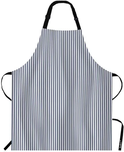 Vista 10 de Pug Puppies Series - Delantal de cocina con diseño de animales lindos y diferentes emociones, delantal azul para cocinero, restaurante, limpieza
