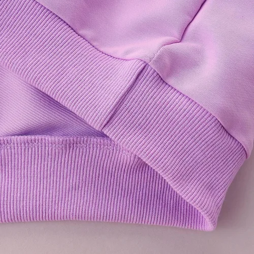 Vista 6 de Bumeex Sudadera de gran tamaño con cuello redondo para niñas de 4 a 12 años