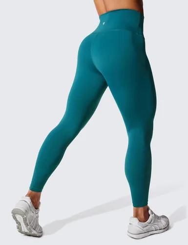 Vista 2 de CRZ YOGA - Leggings de compresión Hugged Feeling para mujer, de 25 pulgadas, leggings de entrenamiento de cintura alta gruesa con control de abdomen