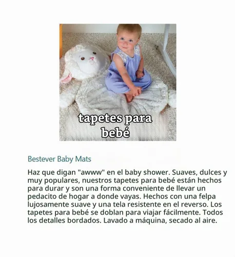 Vista 9 de Tapete para bebé Bestever de Mary Meyer, Giraffe