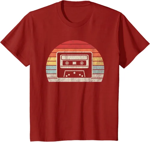 Vista 42 de Retro Cassette Tape 80s 90s Nostalgia T-Shirt Negro