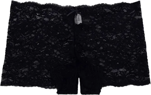Vista 4 de Paquete de 3 bragas cortas de encaje para mujer regular y de talla grande