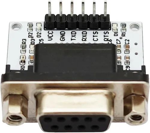 Vista 2 de RS232 a nivel TTL módulo convertidor serie puerto de interfaz rs-232 a TTL convertidor de señal serie SP3232 chip DB9 UART conector (hembra)