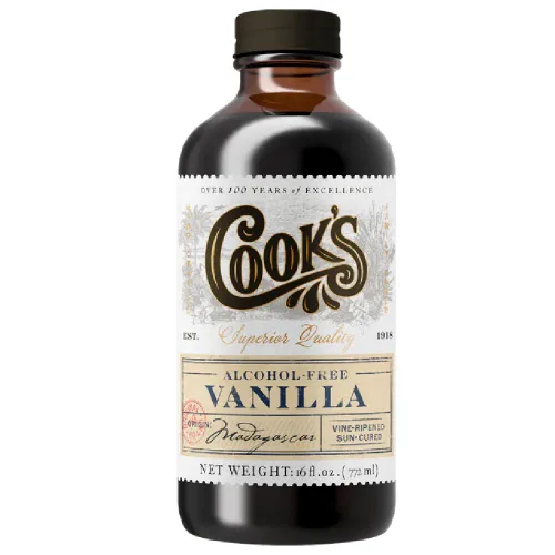 Vista 15 de Cook's, Sabor puro de vainilla sin alcohol, para cocinar, hornear, postres, extracto alternativo de vainilla de Madagascar sin alcohol, 8 onzas