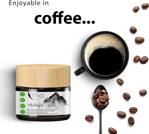 Vista 4 de Resina Mumijo Shilajit en vidrio Premium +2 meses Ácido húmico y oligoelementos Apoya el sistema inmunológico y la energía
