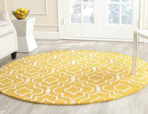 Vista 32 de SAFAVIEH Cambridge Collection - Alfombra decorativa de 2 x 3 pies, color beige y marfil, lana marroquí hecha a mano, ideal para zonas de alto