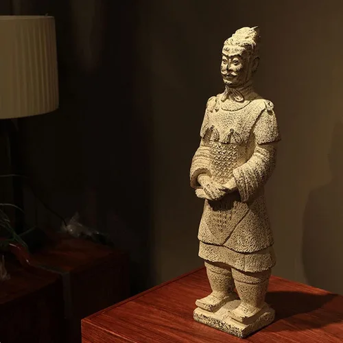 Vista 4 de SHUTING2020 Escultura de estatua china de feng shui nueva china guerreros de terracota decoraciones de escritorio decoraciones destacadas Sala