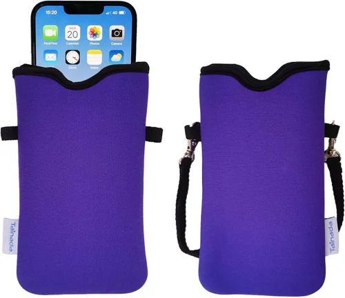 Vista 103 de Tainada Funda Estuche Bolsa de Neopreno para Teléfono para Hombres y Mujeres con Correa Cruzada/Cordón para el Cuello para iPhone 17/16/15 Pro Max