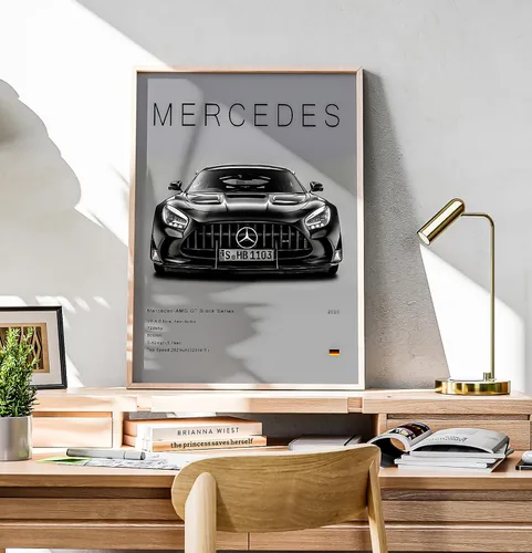 Vista 7 de dazongweihan 9 pósteres de súper auto para habitación de niños, arte de pared de automóvil de carreras para hombres y hombres, decoración de pared