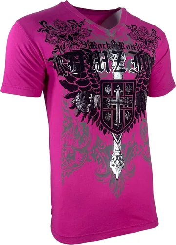 Vista 5 de Archaic by Affliction - Camiseta para hombre Harlow Y2K