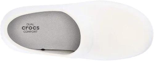 Vista 7 de Crocs Neria Pro II - Crocs embellecidos para mujer Zapatos de trabajo antideslizantes, blanco, 5