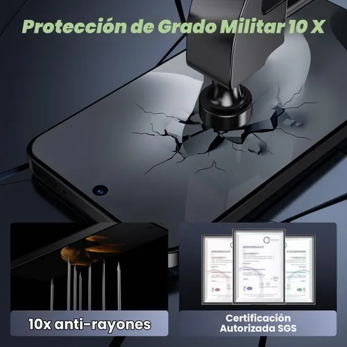 Vista 6 de WSKEN Protector de pantalla de privacidad para Samsung Galaxy S24, vidrio templado [antiespía de 24°] [cero burbujas]