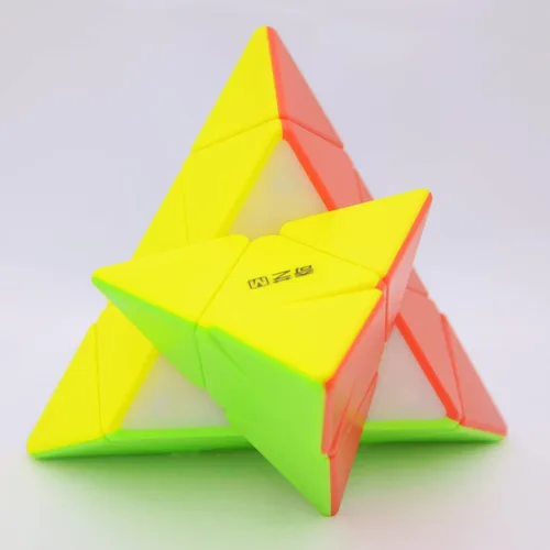 Vista 3 de Bukefuno QY Toys MS Series 3x3 pirámide de velocidad magnética, cubo sin pegatinas QY MS M Pyraminx Mofangge Speed Cube versión 2020
