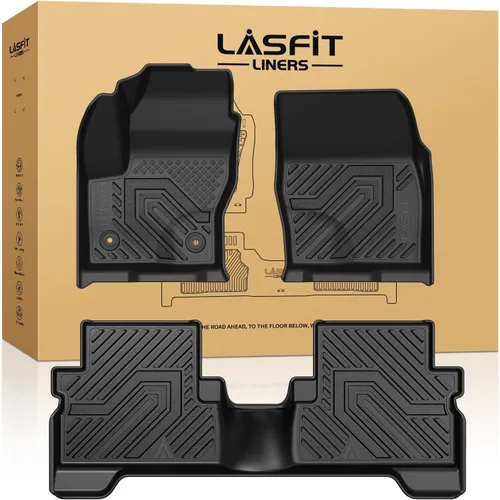 Vista 14 de LASFIT Alfombrillas delanteras para Ford F-150 2015-2026 F150 Lightning 2022-2025 SuperCrew & Super Cab Alfombra para todo tipo de clima, tapetes