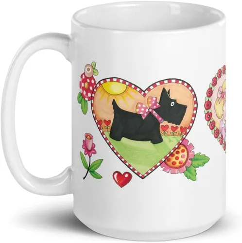 Vista 2 de Mary Engelbreit Taza de café, taza de café de cerámica divertida y linda, taza novedosa, regalo de broma para amigos y compañeros de trabajo, taza