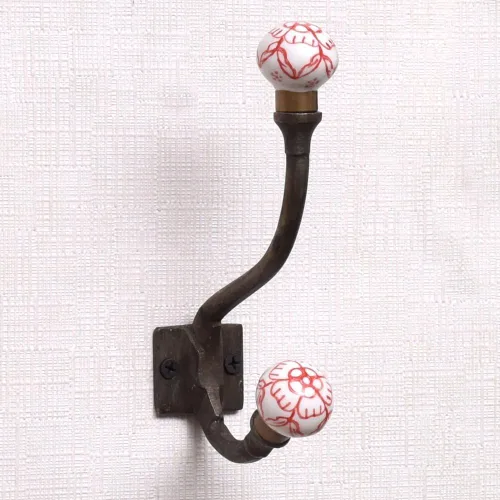 Vista 28 de Indian Shelf Ganchos de pared para colgar abrigos, ganchos de pared bohemios negros Perchero de pared Ganchos para colgar toallas Ganchos