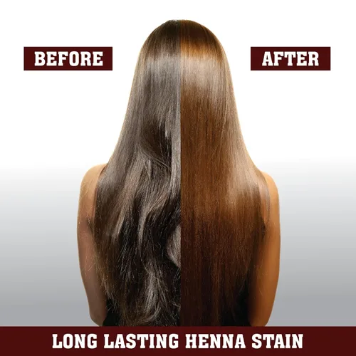 Vista 5 de Kaveri Paquete de 4 tubos de cono de henna listos para usar, color marrón oscuro natural, color rojo, para mujeres, perfecto para con aceite