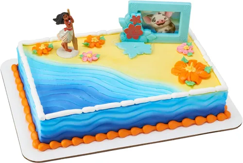 Vista 7 de Paquete de decoración Disney Moana Aventuras en Oceanía, decoración de pasteles