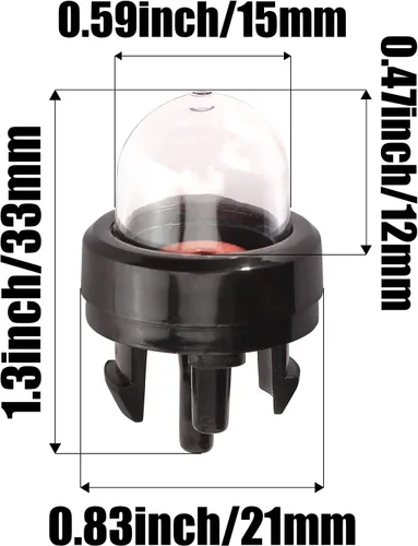 Vista 3 de 5 bombillas de imprimación para cortadoras de motosierra, desbrozadora Craftsman Echo Homelite Lawn-Boy Ryobi Troy Bilt Poulan 188-512 3587952