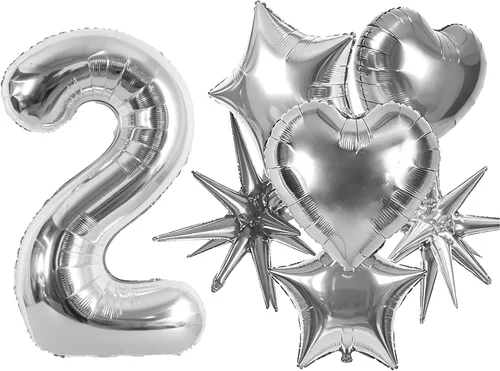 Vista 127 de Globos de números grandes, negros, de 40 pulgadas