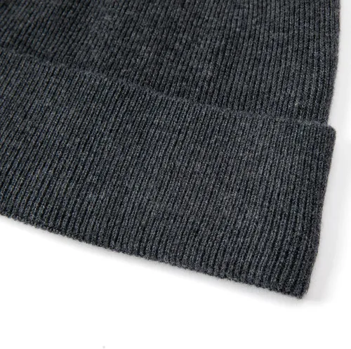 Vista 4 de Lallier Gorro de lana merino 100% con forro polar para hombres y mujeres, gorro de invierno cálido de punto acanalado de lana pura con caja de regalo