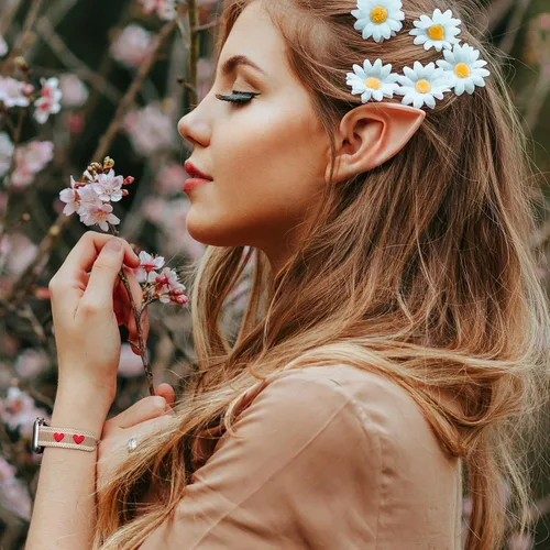 Vista 4 de Pulsera bohemia compatible con Apple Watch Band de 1.614 in/1.496 in/1.575 in 1.929 in/1.772 in/1.811 in/1.732 in/1.654 in, correa multicapa hecha a