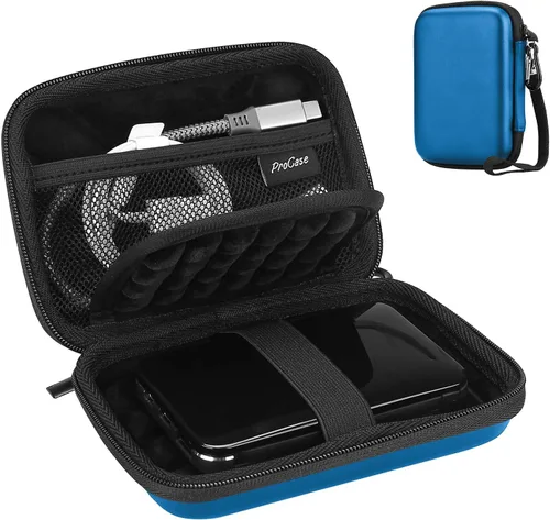 Vista 11 de ProCase Funda para disco duro para Canvio Basics Western Digital WD Elements My Passport Seagate Backup Plus Slim 1TB 2TB 3TB 4TB USB 3.0, 2.5