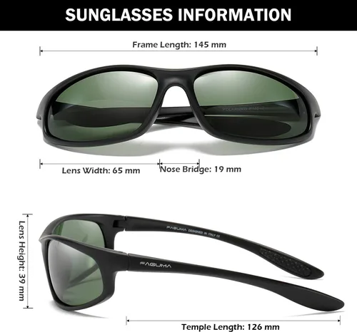 Vista 33 de Gafas de sol deportivas polarizadas para hombres, ciclismo, conducción, pesca, protección UV400