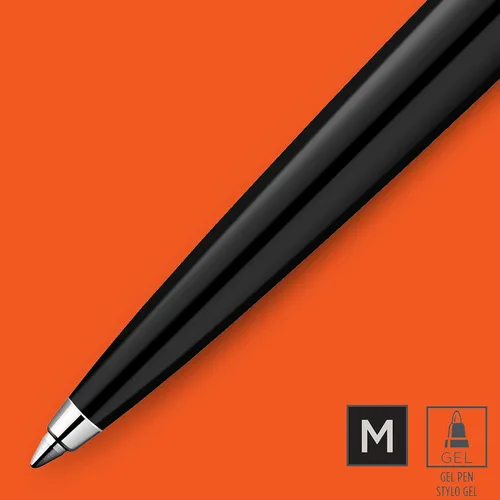 Vista 3 de Parker Jotter Originals - Bolígrafo de gel, acabado negro clásico, punta media, tinta negra, paquete de ampollas