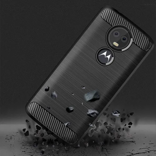 Vista 2 de Funda de teléfono para Moto E5 Plus E 5 Supra con protector de pantalla de vidrio templado, accesorios para celda, delgada, goma de silicona TPU