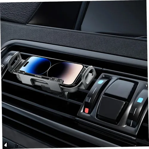 Vista 4 de Soporte giratorio de carga inalámbrica para automóvil con sujeción automática de 15 W de carga rápida para teléfono, control táctil, cargadores