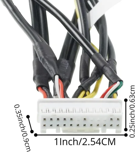 Vista 3 de Xtenzi Arnés de montaje de cable RCA para automóvil compatible con Pioneer DMH CDP1888, CDP1889 - XT91911
