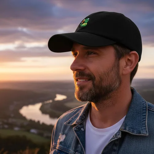 Vista 15 de Gorra de béisbol bordada Kermit The Frog ajustable, unisex, clásica, para papá