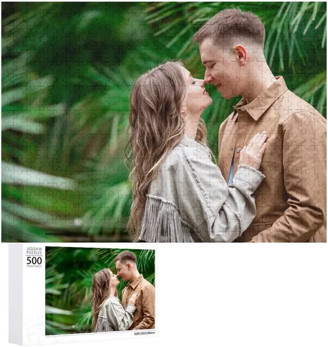 Vista 9 de Rompecabezas personalizados a partir de fotos, 1000, 500, 300 piezas, rompecabezas personalizado para adultos, BF GF, pareja, familia, boda, regalo