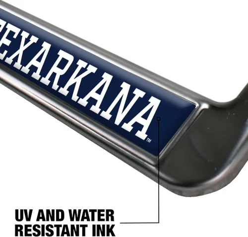 Vista 6 de Texas A&M University - Texarkana Mascot - Marco de metal estándar para placa de matrícula de tamaño completo