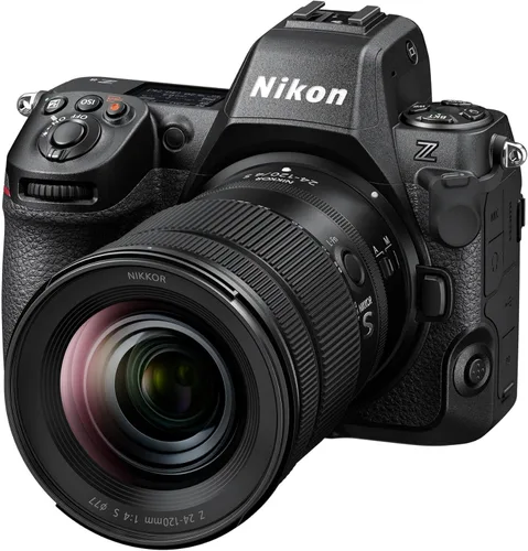 Vista 3 de Nikon Z 8 con lente de zoom Cámara híbrida profesional de fotograma completo sin espejo para fotos/vídeo con lente de 24-120 mm f/4 Modelo Nikon