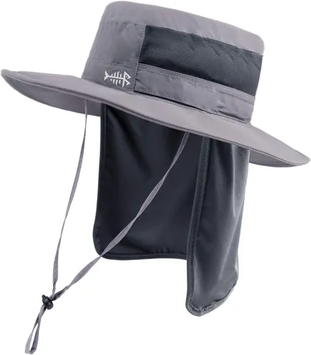 Vista 18 de BASSDASH Sombrero de pesca solar UPF 50+ resistente al agua con solapa desmontable para el cuello
