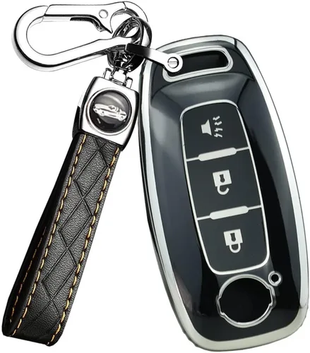 Vista 12 de ontto Funda de llave de 3 botones para Nissan 2023, accesorios para llavero, carcasa de TPU suave para llave Pathfinder Kicks X-Trail Rogue
