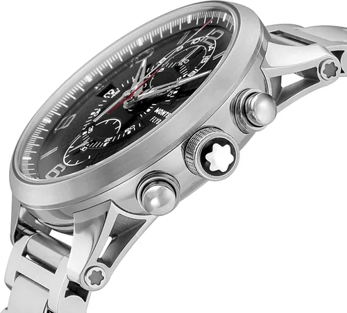 Vista 2 de Montblanc TIMEWALKER reloj negro para hombre 104286-N