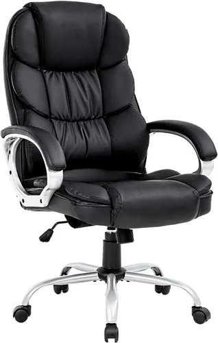 Vista 8 de Silla de oficina ergonómica, silla de escritorio barata, silla de computadora con brazos, moderna silla giratoria ejecutiva para dolor de espalda