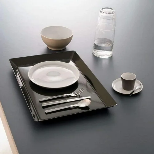 Vista 4 de Alessi Cuchara de postre "Santiago", plata
