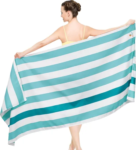 Vista 9 de SUN CUBE - Toalla de playa de microfibra, secado rápido, color beige crema, 78 x 35 pulgadas Quick Dry and Free Microfiber Towel, Lightweight