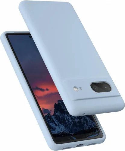 Vista 20 de Diseñada para Pixel 7, funda de gel de silicona líquida a prueba de golpes, cojín de forro de tela de microfibra suave compatible con Pixel7 de 6.3