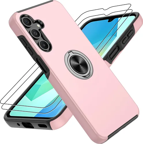 Vista 57 de Gritup Funda para Pixel 6A con protector de pantalla HD, soporte de anillo magnético 360 para Google Pixel 6A, color negro