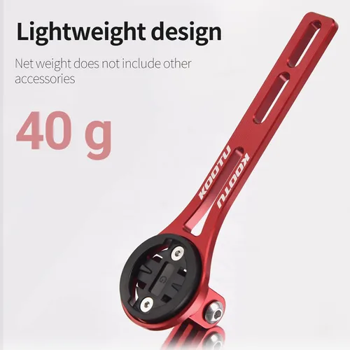 Vista 4 de KOOTU Soporte para computadora de bicicleta de aleación de aluminio para manillar integrado compatible con Garmin Edge, Wahoo Elemnt, Bryton