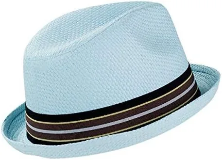 Vista 2 de Peter Grimm Depp - Fedora de paja natural para hombre