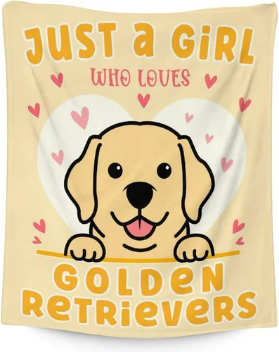 Vista 22 de Golden Retriever - Manta de regalo – 30 x 40 pulgadas, bonita manta de perro para amantes de los perros, niños, niños y niñas, mantas suaves